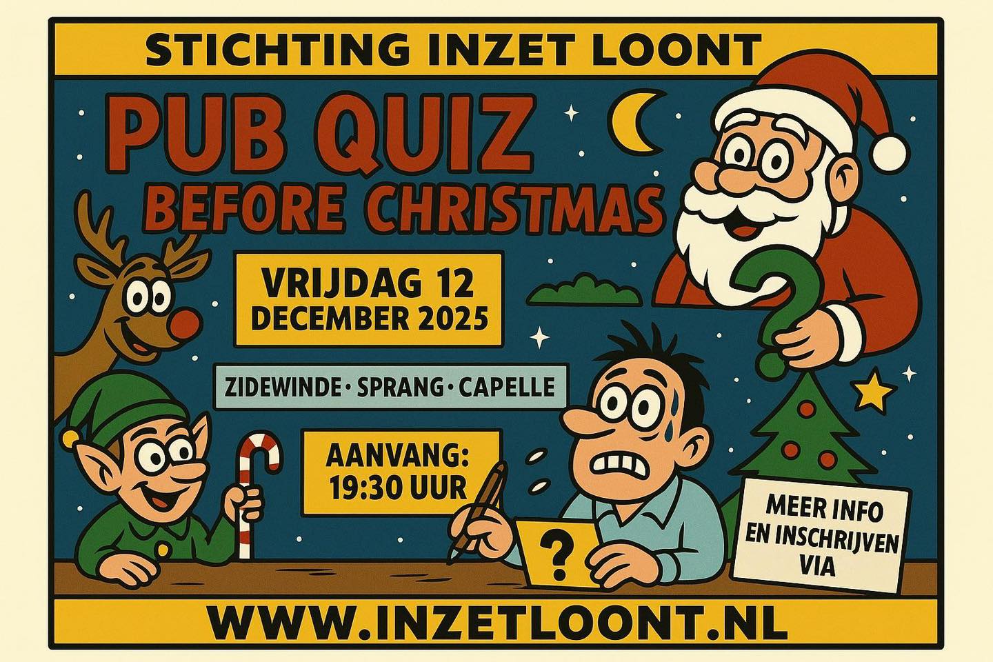'Quiz before Christmas' georganiseerd door Stichting Inzet Loont